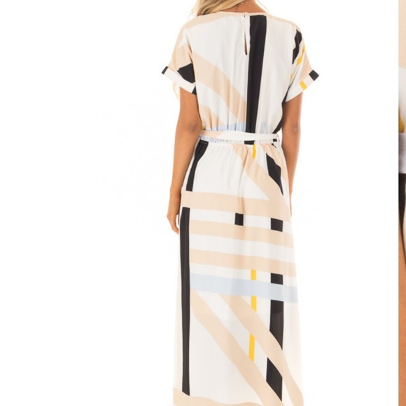 NWOT Pastel Striped Maxi - Picture 3 of 3